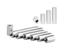 YANGC 10pcs M4 M5 M6 Aluminum Hex Standoff Spacer Stud Extend Long Coupling Nut,Joint Sleeve Extension Nuts, Screw Bolts(M5,Length 30mm)
