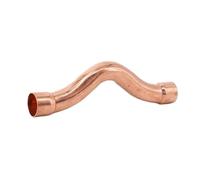 YANGC 15-35mm Weld Socket End Feed Solder Arch Bridge Bend Bow Pure Copper Pipe Fitting Connector Air-Coniditioning(22MM_1 PC)