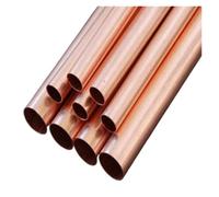 YANGC 1pcs Red Coppers Tubes Length 100mm-500mm Outer Diameter 2mm~20mm Inner Diameter 1mm~18mm Coppers Tubes Wall Cutting Tool Parts(12x8x100mm)
