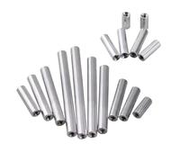 YANGC 2-10pcs M2 M3 M4 M5 M6 M8 M10 Round Female Threaded Aluminum Standoff Spacer Stud Extend Long Nut Column(37mm,M3xD5-10pcs)
