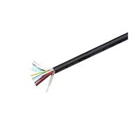 YANGC 2/5/10m UL2464 Shielded Wire 28/26/24/22/20/18AWG Double Shielded 2/3/4/5/6/8/10/12 Core Anti-interference Signal Control Cable(6 Cores,2 METERS_24AWG)