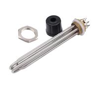 YANGC 220v/380V Heating Element SUS304 Electrical Heater DN32 DN40 Resistance 2KW/3KW/3750W/4.5KW/6KW(with locknut,3750W,DN40 47mm)