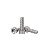 YANGC 304 Stainless Hex Socket Screw M2-M8 | Smooth Cylindrical Head Non Knurled(50pcs M2X18)