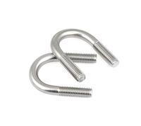 YANGC 5-10pcs/lot SS316 U Tube Card M6/M8*12/14/16/18/20/22/25/33/48-108/114/133 Stainless Steel DIN3570 U-shaped Tube Clamp U-bolts(M8x108,5 PCS)