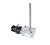 YANGC 5840-31ZY-M8 Worm Gear Micro Reduction Motor 12V/24V Adjustable Speed Forward And Reverse 470RPM~7RPM Full Metal Gear Motor(7 RPM,12V Single Motor)