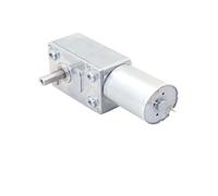 YANGC JGY370 Micro Worm Gear Reduction DC Motor Single Short Output Shaft 6mmD Axis 6V~24V With Self-locking Metal Gear Motor(No bracket,66RPM,12V)