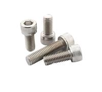 YANGC M1.4 M1.6 M2 M2.5 M3 Stainless Steel DIN912 Hex Socket Cap Head Screw SS304(M2X35 50PCS)
