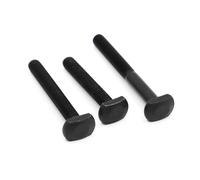 YANGC M6 M8 M10 M12 Black Carbon Steel T Shape Punch Milling Machine Screw Threaded Rod(90mm,M6 2pcs)