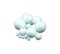YANGC Polyoxymethylene Solid Balls POM Plastic Precise Rolling Bead White Precision Bearing Dia 1-50mm(1mm 100Pcs)