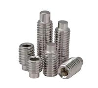 YANGC Stainless Steel 304 DIN915 Hex Socket Set Screw With Dog Point M2 .5 M3 M4 M5 M6(M4x6 200pcs)