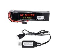 Yangers 11.1V 2200mAh 3S Lipo Battery JST JR FUTABA Plug Connector with USB Charger Set Suitable for Radiolink AT9 AT10 T8FB WFLY WFT09 Walkera DEVO7 Flysky Transmitter