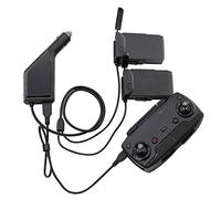 Yangers 3 in 1 Car Charger Adapter for DJI Mavic Air Drone, Charging for 2 Battery + 1 Remote Controller (not for Air 2/Air 3 Model)