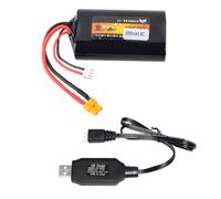 Yangers 7.4V 5000mAh 2S Lipo Battery Rechargeable Replacement Batteries Pack XT30 Plug Connector with USB Charger Set for Radiomaster TX12 T14 T15 TX16S TX18S T18PRO Transmitter RC Toys