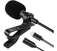 Yangers Mini USB Type C Microphone for Android Phones Omnidirectional Tie Clip Condenser Mic for Laptop iPad Pro Smartphones Samsung Huawei Xiaomi