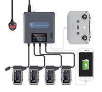 Yangers Multi Charger for DJI Mavic Air 2 / 2S Drone (Not for Mavic Air), Parallel Simultaneous Charging Hub Rapid Balance Dock Station for Flight Batteries Controller Phone/Tablet