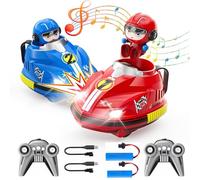 Yangers Remote Control Ejecting Bumper Cars Kids Toys Age 3+ Years, RC Rechargeable Battery Powered Road Rage Speed Race 2 Pack Interaction Games 2 Player Motor Battles Gifts for Boys Girls