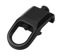 Yangfei 1 Pieces Sling Mount Adapter, 20mm Rail Mount Sling Adapter Tactical Clip Loop Steel Rail Attachment Point for Tactical Paintball Weaver Rail (Black)