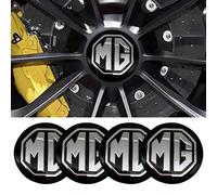 YANGFEIYA 4 Pcs Car Center Hub Caps Sticker for MG 3 III 2024-50MM, Wheel Cap Sticker Wheel Trims Wheel Center Hub Caps Badge Sticker,B