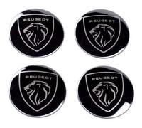 YANGFEIYA 4 Pcs Car Center Hub Caps Sticker for Peugeot 4008 2013-2020 50MM, Wheel Cap Sticker Wheel Trims Wheel Center Hub Caps Badge Sticker,A