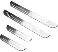 YANGFEIYA 4Pcs Car Door Sill Protector Strips for Citroen C4 Picasso 5 Seats 2009-2013, Stainless Steel Kick Plates Welcome Pedal Guard Kick Plates Auto Accessories