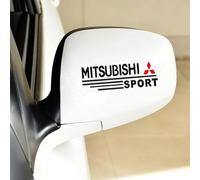 YANGFEIYA Car Emblem Decal Badge for Mitsubishi Outlander 2007-2021, Car Decal Logo Sticker Letters Sign Badge Sticker Replacement Logo Car Accessories,Bla-ck