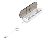 YangHaoDiSY Portable Electric Toothbrush Charger Case for Philips Sonicare, Protec Series & Other Philips Models (White, USB, Waterproof, Travel)