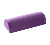 YANGHX Memory Foam Bolster Pillow for Neck Back Lumbar Spine Knee Pain Relief Pillow Support Half-Moon (Purple)