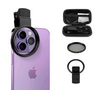 Yanghyu 52mm Clip-On CPL Phone Camera Lens Filter, Polarizer Circular Filter, Ultra Slim Multi- Coated CPL Filter Compatible with iPhone 15/14/13 Samsung