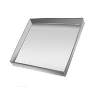 YANGLLYJ Drip Pan for Portable Air Conditioner, HVAC Drain Pan Multi-Purpose Stainless Steel Oil Catch Pan, 2” Raised Edge, No Holes(100x80cm/39.4x31.5in)