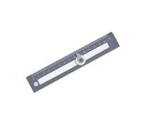 YANGLY 2 in 1 Ruler with Compass Circle Drawing Tool Set Sliding Compass Holder Design for Student Carpenter Architect Engineer