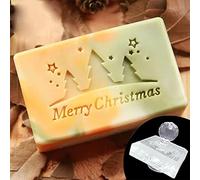 YANGLY Acrylic Transparent Soap Stamp Christmas Theme Pattern Soaps Embossing Stamp Hnadmade Soaps Making Tools Accessories