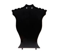 YANGLY Necklace Plastic Necklace Bust Jewelry Display Stand Black White Bust Long Necklace and Earrings Display Stand with Ears Holes