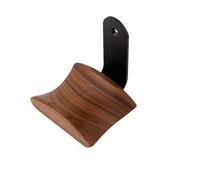 YANGMEI Wall Mount Headphone Hanger Headset Stand Hook Walnut Wood Headphone Holder Rack Hook Desk Tabletop Wall Mount Tape Under-Desk Headphone Hanger Holder for Audio,Studio & Gaming Headphones