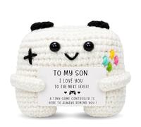 Yangmics Direct Crochet Game Controller Son Gifts from Mom Dad, Handmade Crochet Graduation Gifts, Birthday Gift for Son, Cute Gaming Desk Decor Game Gift for Game Lovers