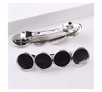 YANGQI yaoqijie 10pcs Fitting 20mm Cameo Cabochon Hair Clip Base DIY Blank Hairclip Bezel Trays DIY Jewelry Findings Lasting