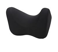 YANGQI yaoqijie Car Seat Neck Pillow Auto Headrest Support Pillow 1pcs U Shaped Memory Foam Sleep Side Head Cushion Support Headrest Pillow lasting (Color : Black)