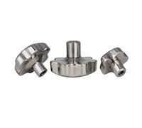 YANGQI yaoqijie M6/8/10/12/14/16 Stainless Steel 304 Female Thread Star Knob Handles Star Shaped Through Hole Clamping Nuts Knob Plum Hand Wheel lasting (Size : M14 x 80(OD))