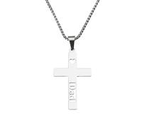 YangQian Cross Necklace Gifts for Dad Father Day Gifts from Daughter Daddy Father Birthday Gift for Dad Necklace Gift Engraved To My Daddy Gifts Necklaces