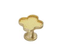 Yangshe 10-30 PCS Four Leaf Clover Shape/Green Round Cabinet Door Knobs and Handles for Kitchen Furniture Hardware(Yellow,30PCS)