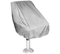 Yangshe 2Pcs Waterproof Boat Seat Covers for Pontoon Captain Chair, Silver Gray Outdoor Protective Cover