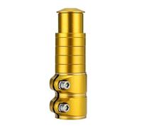 Yangshe Adjustable Bicycle Handlebar Riser Post Extension Lightweight Portable Heightened Bike Steering Universal Accessory for Cycling for MTB Road & Hybrid Bikes(12cm Gold,4pcs)