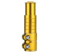 Yangshe Adjustable Bicycle Handlebar Riser Post Extension Lightweight Portable Heightened Bike Steering Universal Accessory for Cycling for MTB Road & Hybrid Bikes(13cm Gold,4pcs)