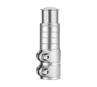 Yangshe Adjustable Bicycle Handlebar Riser Post Extension Lightweight Portable Heightened Bike Steering Universal Accessory for Cycling for MTB Road & Hybrid Bikes(12cm Silver,4pcs)