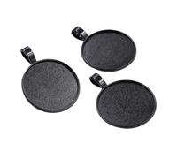 Yangshe Bezel Pendant Trays 60pcs 25mm Inner Size Plated Classic Simple Style Cabochon Base Setting Charms Pendant(A6-26)