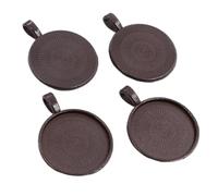 Yangshe Bezel Pendant Trays 60pcs 25mm Inner Size Plated Classic Simple Style Cabochon Base Setting Charms Pendant(C1-30)