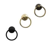 Yangshe Drawer Handles and Ring Pull 20Pc Vintage Round Ring, Furniture Door Pull Handle, Alloy Cabinet Dresser Drawer Knobs for Dresser Cupboard Wardrob(A3)