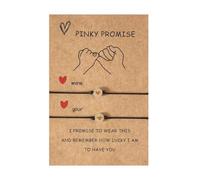 Yangshe Glow in the Dark Pinky Promise Bracelet Compatible with Couples Friendship BFF