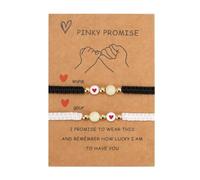 Yangshe Glow in the Dark Pinky Promise Bracelet Compatible with Couples Friendship BFF
