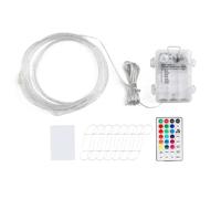 Yangshe LED Basketball Hoop Rim Lights, Battery-powered Light Remote Control 16 Color Change by You Gift for Kid Play at Night Outdoors(1.5m)