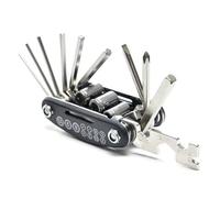 Yangshe Multifunction Bike Tool Kit 1/2/5PCS Bike Repair Tool Kits 16 in 1 Bicycle Multitool with Tire Levers Hex Spoke Wrench Folding Metric Set for Mountain and Road Bikes(Black 2PCS)